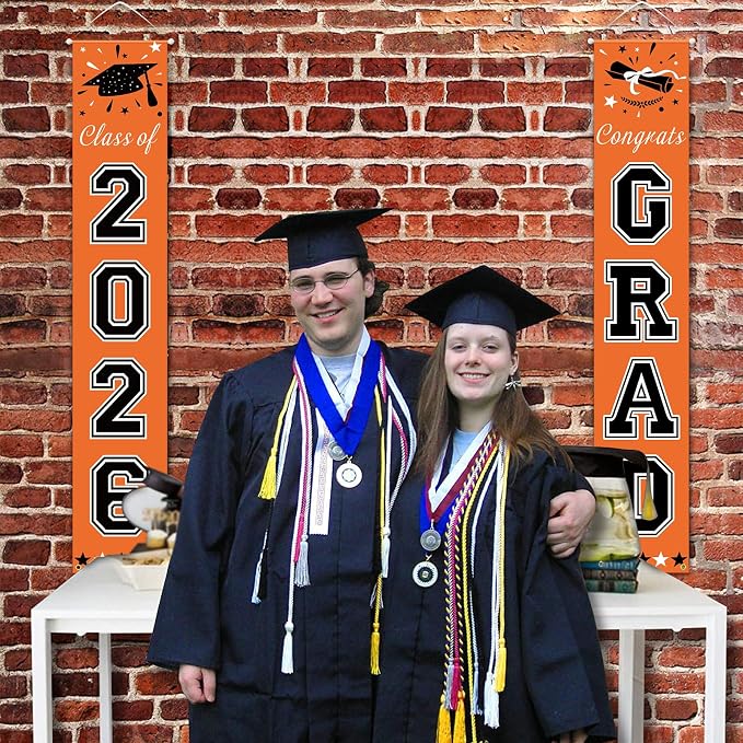 DAZONGE 2026 Graduation Party Decorations Orange and Black - Image 3