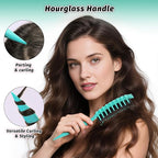 Curly Hair Brush Defining, Vented Curl Defining Brush for Effortlessly Detangling Shaping and Styling Women's Men's Curls on All Wet or Dry Hair Types, Reduces Frizz (Green)