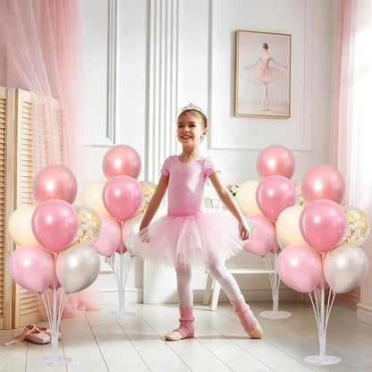 4 Sets Pearl Pink Sand White Balloons Stand - Image 8