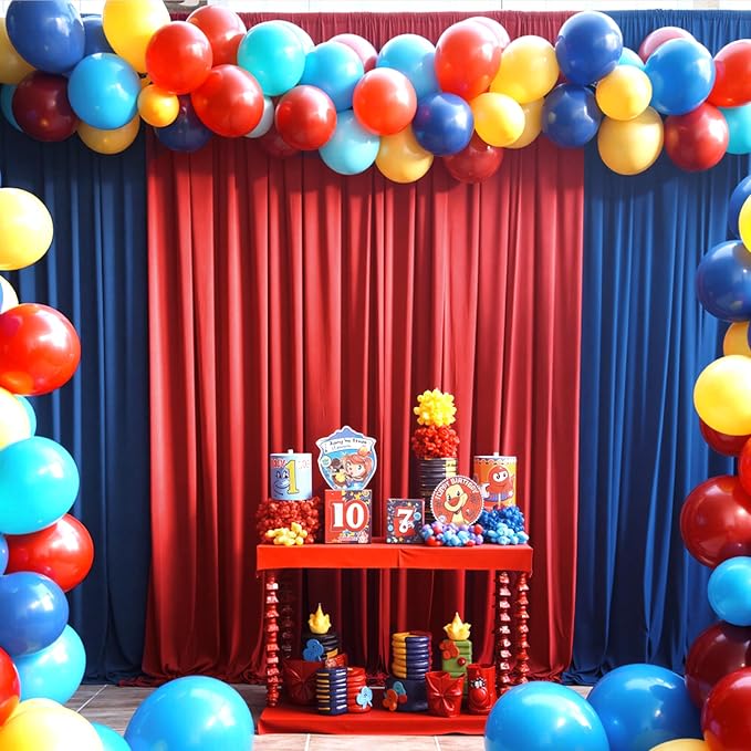 40×12ft Wrinkle Free Red Backdrop Curtain - Image 6