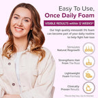 Minoxidil for Women 5% Foam - Helps Restore Top of Scalp Hair Loss and Support Hair Growth for Women, Regrowth with Unscented Topical Treatment for Thinning Hair (5% Foam 8-Month Supply)