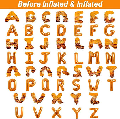 LIOZEOKUN Letter Balloons 16 Inch Alphabet A-Z Mylar Foil Balloons 2 Set - Image 3