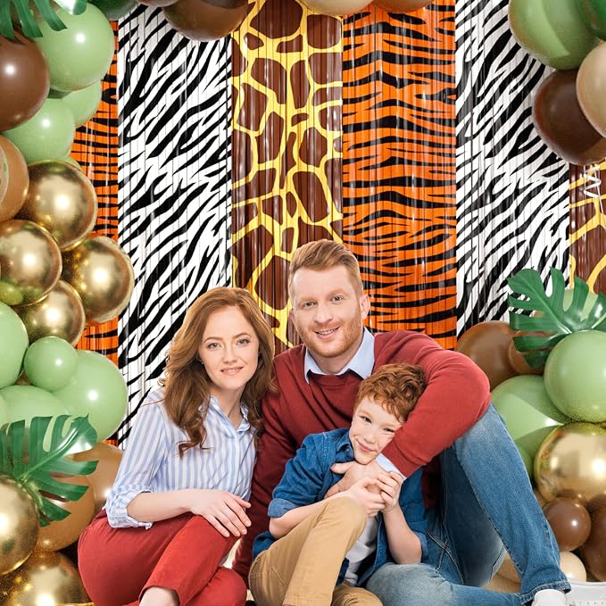 Jungle Safari Balloon Arch Garland Kit Birthday Party Decorations | Animal - Image 6