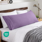 Bare Home Microfiber Body Pillow Cover - Ultra Soft & Cooling - Double Brushed - Envelope Closure - Easy Care (20''x54'' Body Pillow Cover, Lavender)