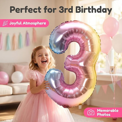 YPSelected 32 Inch Large Foil Helium Number Balloon Birthday Wedding Party 0-9 - Image 3