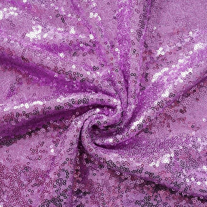 8ft x 8ft Light Purple Sequin Backdrop - Image 6