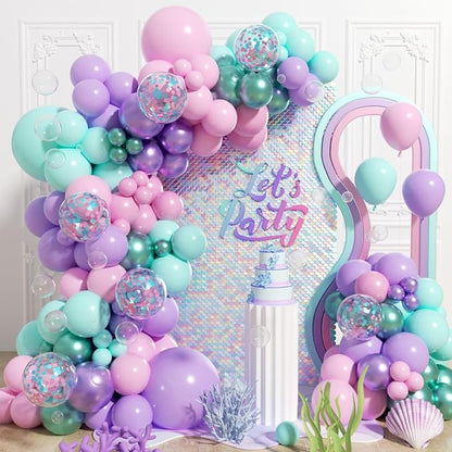131pcs Mermaid Balloon Arch Kit by Unknown