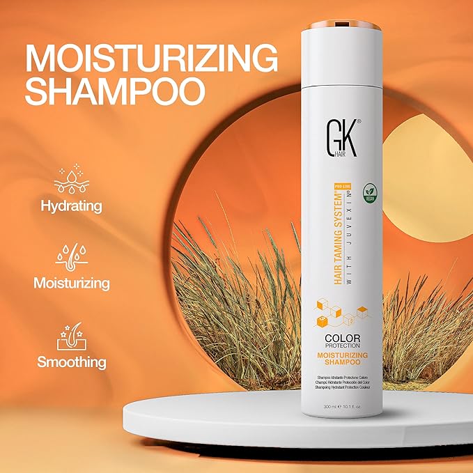 GK HAIR Vegan shampoo For Color And Keratin Treated Hair Prevent Fading Sulfate-Free Formula For your Daily Hair Care Routine| 10.1 fl oz