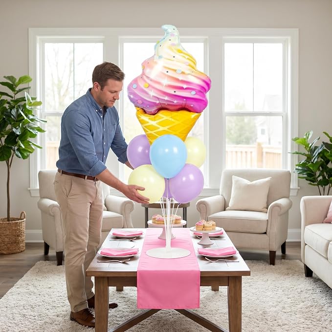Donut Table Centerpiece Balloons Stand Kit- 2 Sets Balloon Centerpieces - Image 9