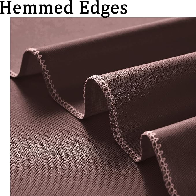 40ft x 10ft Wrinkle Free Brown Backdrop Curtains - Image 4