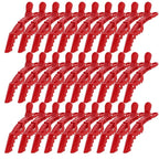 30 Pack Red Alligator Hair Clips for Styling Sectioning Large Salon Pro Hair Clips for Barber Hair Coloring, Cutting, Sectioning Big Gator Clips Hair Styling Accessories for Women Men