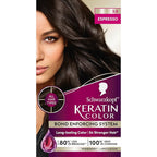 Schwarzkopf Keratin Permanent Hair Dye Cream, 3.0 Espresso, Professional Quality Color for Up to 100% Gray Coverage, Bond Enforcing System