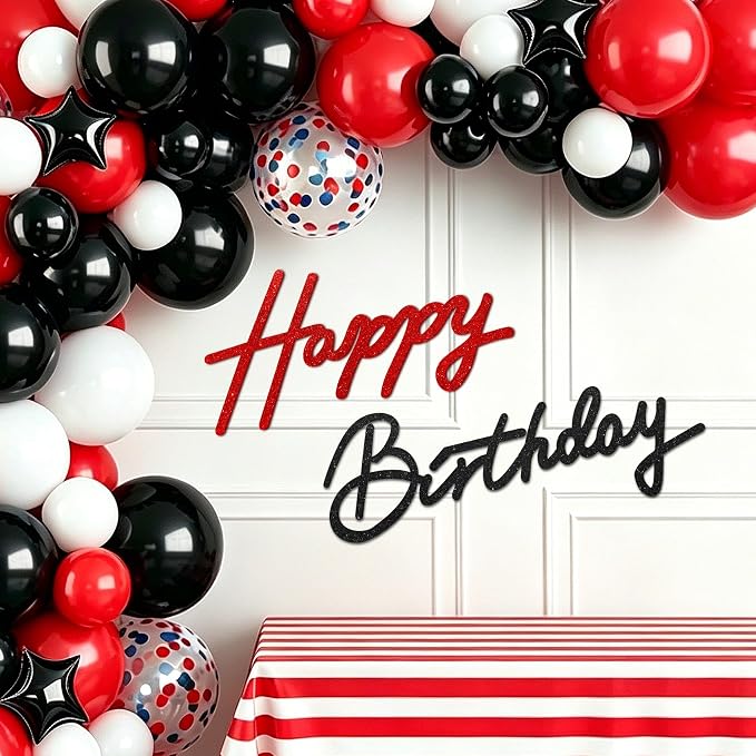 TONIFUL Happy Birthday Sign for Backdrop by TONIFUL