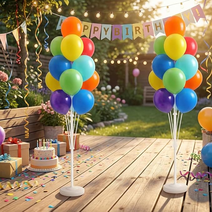 Assorted Rainbow Balloon Column Stand Kit - Image 8