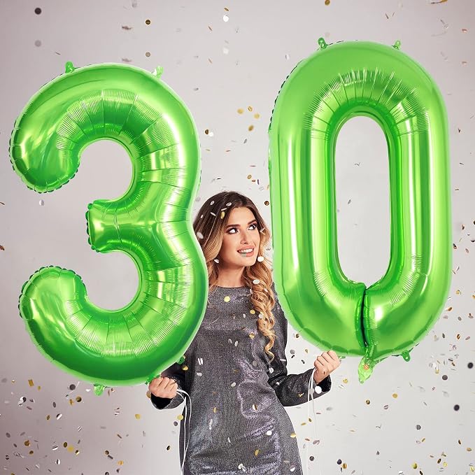 30 Number Balloons Large Foil Number Balloon Big 40 Inch - Image 2