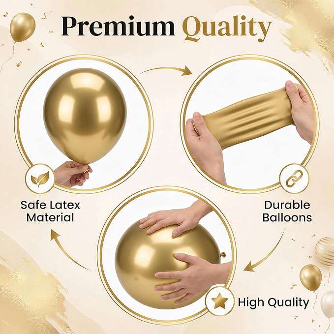 Gold Balloon Column Stand Kit for Floor - Image 4