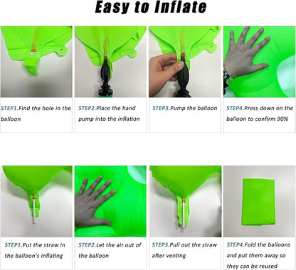 Green Birthday Number 1 Balloon 40 inch Fluorescent Green Number 1 | Helium - Image 3