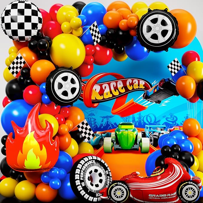 ALL-IN-1 Race Car Balloon Arch Kit - Image 4