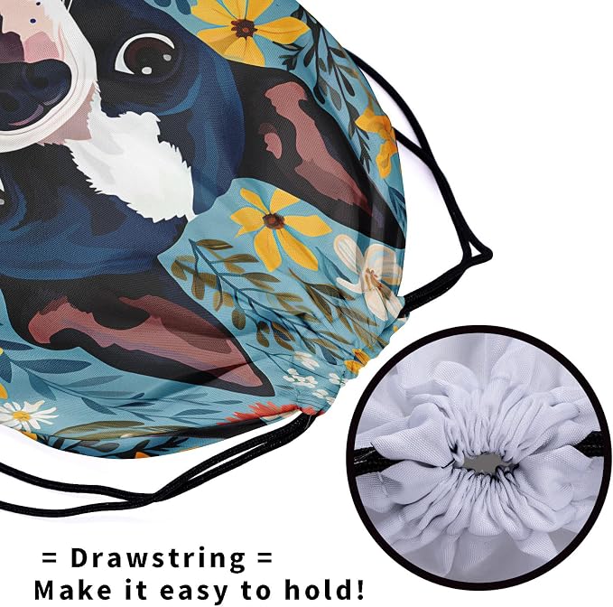 Giwawa Boston Terrier Drawstring Grip Bag - Image 5