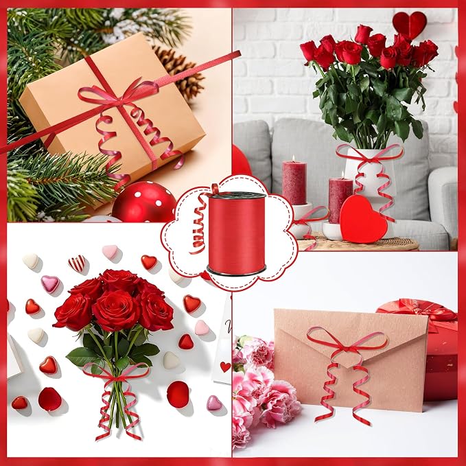 500 Yards Curling Ribbon，Red Balloon String Ribbon，for Gift Wrapping，Party - Image 5