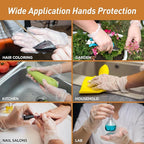 Med PRIDE Vinyl Gloves| 4.3 mil Thick, Powder-Free, Non-Sterile, Heavy Duty Disposable Gloves| Medical, Food Hand