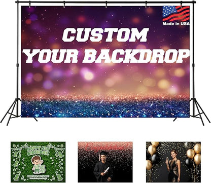 Custom Backdrop Personalized 5x3 Ft, Customized Photo Backdrop Banner by Acoweno