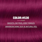 YoungSee Tape in Hair Extensions Magenta Tape in Extensions Human Hair Invisible Tapes Hair Extension Pinkish Red Tapeins Human-Hair Extension Short for Special Occasions 10Pcs 25G