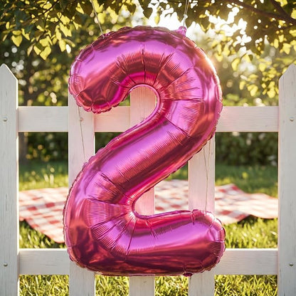 YPSelected 32 Inch Large Foil Helium Number Balloon Birthday Wedding Party 0-9 - Image 3