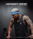 Gymreapers Workout Headbands for Men & Women-Comfortable Sweat Absorbing Band to Keep Hair Back During Running Sports Gym Cycling and Outdoor Activities