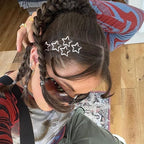 Star Hair Clips 2000s Y2K Snap Hair Barrettes Non Slip Star Hair Accessories Silver Metal Hair Clips for Girls Women -50 PCS 1.18"