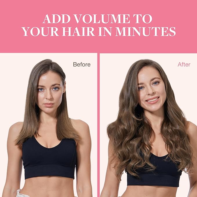 GOO GOO Clip in Hair Extensions Real Human Hair, Remy Human Hair Extensions Clip ins for Women, Natural Human Hair, 14inch 130g 9Pcs, 5 Light Ash Brown