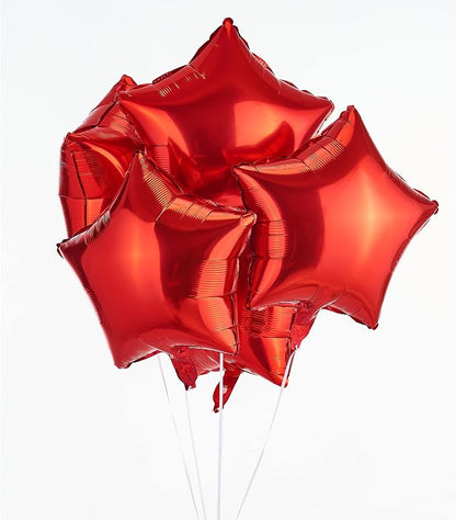 Red Star Shape Foil Balloon - Image 2