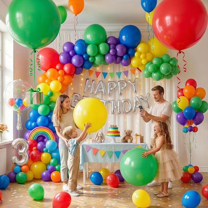 LovesTown 12PCS Giant Latex Balloons, Jumbo Party Balloons 36 Inch - Image 2