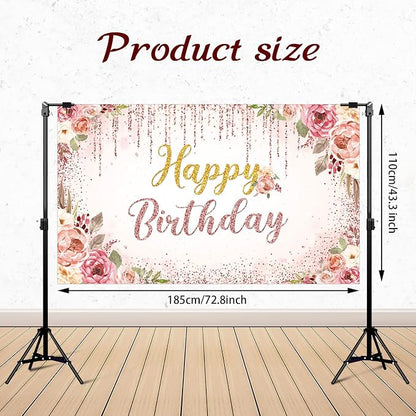Happy Birthday Backdrop Decorations - Image 2