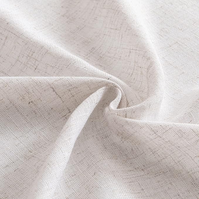 MIULEE White Linen Curtains 52x96 Inch Long - Image 8