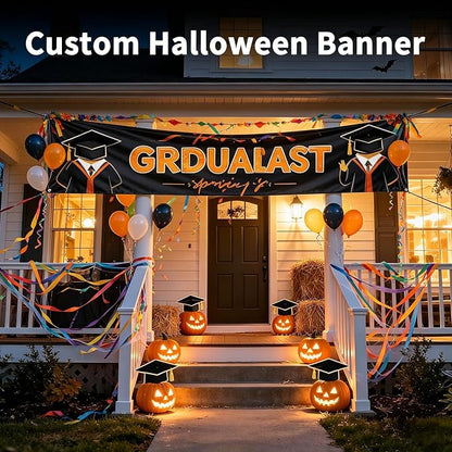 Custom Vinyl Banner with Hem & Grommets, Halloween Birthday Business Event - Image 3