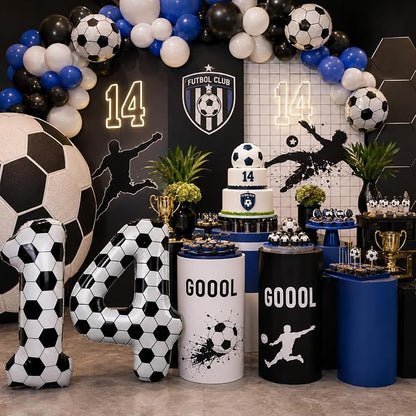 Soccer 14 Balloon Number, 40 Inch Soccer Number 14 Foil Balloon - Image 7