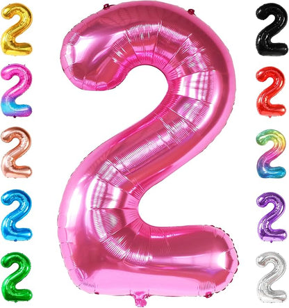 KatchOn, Hot Pink Number 2 Balloon by KatchOn