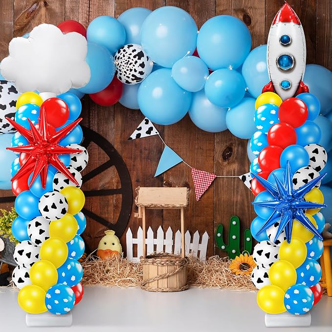 Kasyat 2 Sets Cartoon Party Balloon Column Stand Kit - Image 2