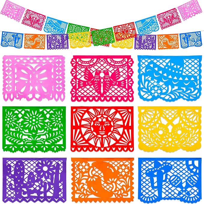 DOMESTAR 1 Pack 18 FT Mexican Party Banners, Fiesta Party Decoration | Papel by DOMESTAR