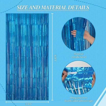 DECOCKRAT 3 Pack Foil Fringe Backdrop - Image 3