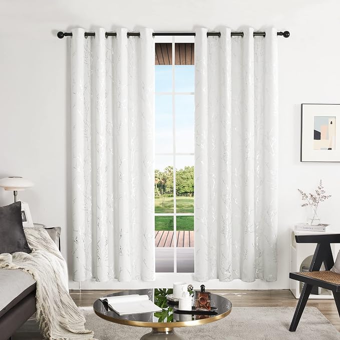 Deconovo Living Room Curtains 95 Inches Long, Thermal Insulated, Room Darkening - Image 2
