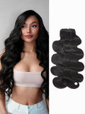 LUVME Invisible Clip in Hair Extensions,Body Wave 20 Inch 2 Pack 220g 12pcs Human Hair Invisible Clip ins Hair Extensions Natural Black Hair for Women