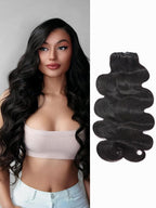 LUVME Invisible Clip in Hair Extensions,Body Wave 20 Inch 2 Pack 220g 12pcs Human Hair Invisible Clip ins Hair Extensions Natural Black Hair for Women
