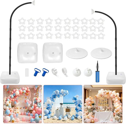 Balloon Arch Kit, Adjustable 8.2FT & 6FT Half Balloon Arch Stand | Free Bending by Unknown