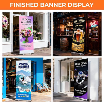 Customized Retractable Banner Aluminum Alloy Frame Portable, Suitable - Image 5