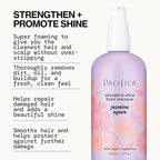 Jasmine Agave Strengthening Shampoo & Conditioner Set – Clean Vegan Shampoo & Conditioner for Weak Or Brittle Hair (Including Color-Treated), Stronger, Shinier Strands, No Silicones or Parabens