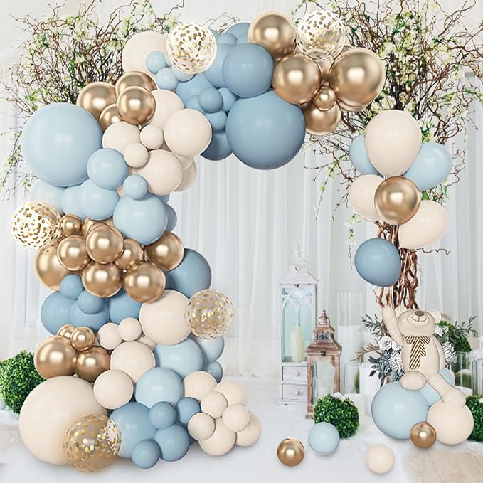 Amandir 153pcs Dusty Blue Balloons Arch Garland Kit Different Sizes | 18 12 10 - Image 5