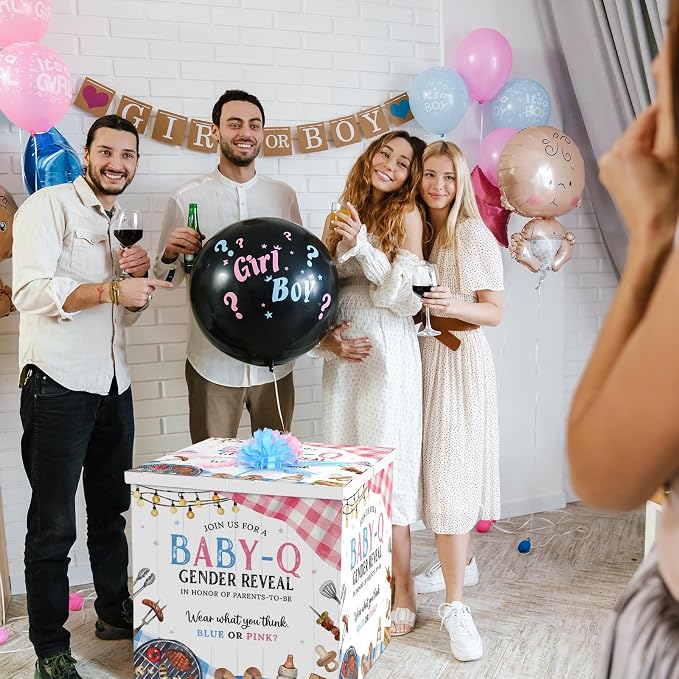 AmazingSpark 28in Giant Gender Reveal Gift Box - Image 7