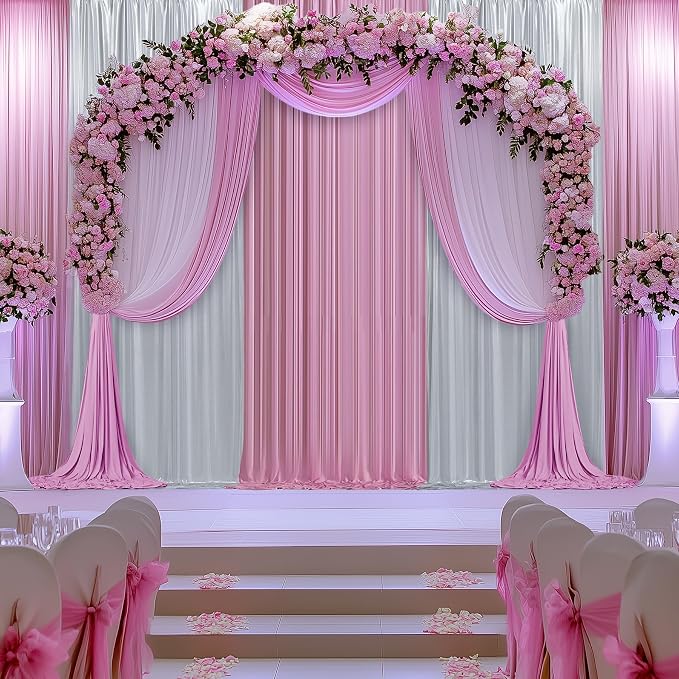 Outpain Thick 40 ft x 10 ft Silver Sequin Backdrop Curtain - Image 9